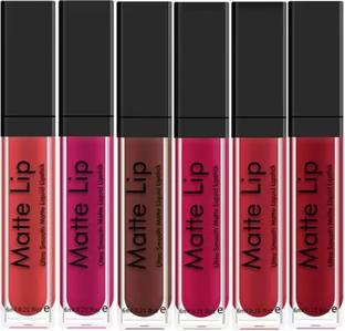 BLUSHIS Super Stay Sensational Forever Matte Liquid Lipsticks Combo of 6 pc
