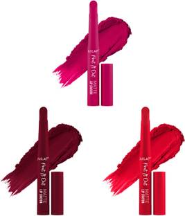 MILAP Pout It Out Lip Crayon Long lasting wear|With Jojoba & Avocado Oil|3 pc|1,16,20