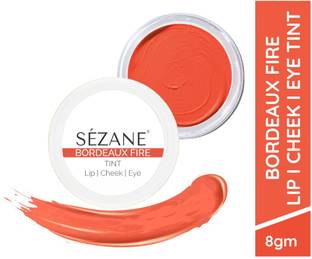 Sezane Lip Tint & Cheek Tint Balm Natural Eye Makeup, Bordeaux Fire