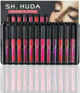 Sh.Huda Crush Beauty 12Pc Waterproof Liquid Matte Lipstick Set For Girls