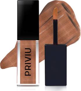 PRIVIU All Day Matte Liquid Lipstick (Brown) | Intense Pigmentation | Smudge and Water Proof | Non-Transferable