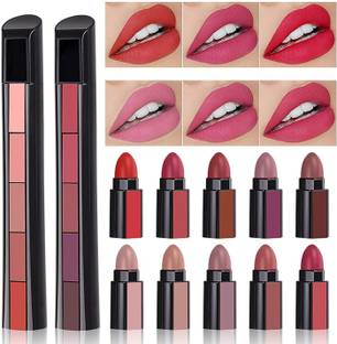 hipbrat RED AND NUDE 5 STEPS MATTE LIPSTICKS (NET WT. 7G.)