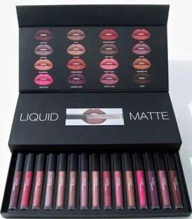 Mixonshun Set of 12 Liquid Lipsticks Matte Finish Long Lasting Lipstick (Multicolor Pack)
