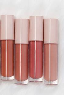 DaiilySnippets Long wear waterproof Liquid matte Smudge Proof Non-Transfer Lipstick (Set of 4)