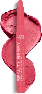 Beauty Berry Poppins Matte Lip Crayon Lipstick Enriched with Jojoba Oil & Vitamin E