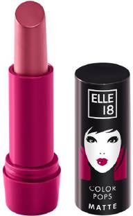 ELLE 18 Color Pops Matte Lipstick, Mauve Date, Moisturising, Infused with Jojoba Oil