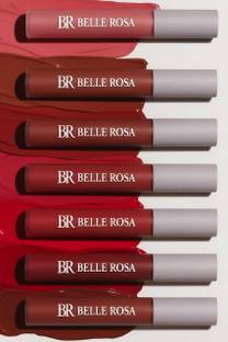BR Belle Rosa Lipsticks That Slay All Day – Matte Red Nude Set of 8