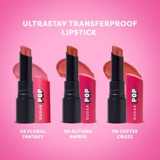 SUGAR POP Ultrastay Transferproof Pack of 3 - Nude Shades- Waterproof | Smudgeproof