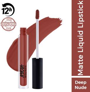 NYKAA All Day Matte Waterproof, Transfer Proof, Mask Proof, 12H Liquid Lipstick