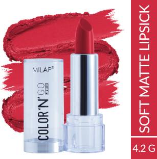 MILAP Color N Go Soft Matte Lipstick | Waterproof & Smudge proof
