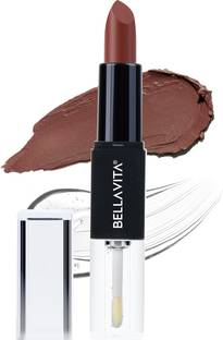 BELLAVITA 2-in-1 Lipstick & Gloss Duo | Hydrating | 4.2g Lipstick + 2ml Gloss
