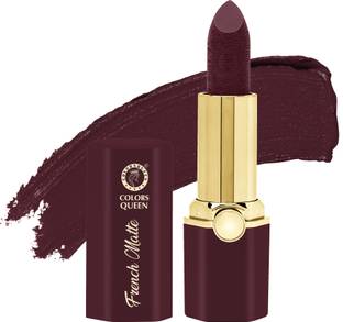 COLORS QUEEN French Matte Waterproof Non Transfer, Long Lasting Lipstick for Women