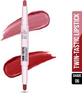 Shryoan Twin-Tastic Soft Lip Crayon| Matte Finish, Waterproof & Long-Lasting Lipstick