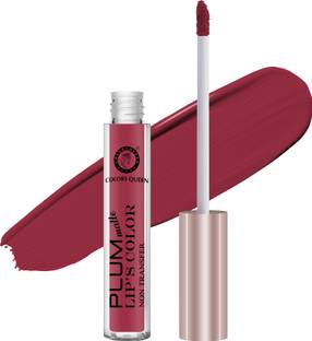 COLORS QUEEN Plum Matte Lips Color Water Proof Non Transfer Liquid lipstick