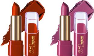 MILAP Long Wear Matte Lipstick Waterproof & Smudge Proof Lipstick Combo
