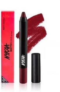 NYKAA MATTE-ilicious Crayon Lipstick - Perfect Plum 02 (2.8g)