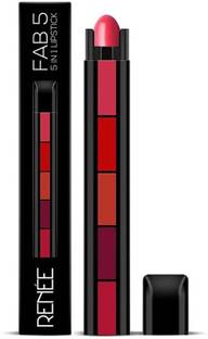 Renee FAB 5, 5-in-1 Lipstick, Smooth Matte Finish Lips, Non-Drying, Intense Color