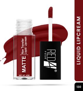RED4 Miss Perfect Liquid Lip Cream | Non Transfer Matte Liquid Lipstick