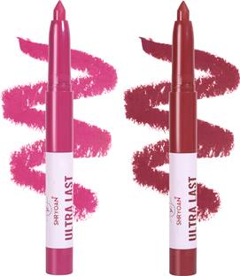 Shryoan Ultra Last Crayon Lipstick | Matte Finish | Lightweight & Non-Transfer Formula