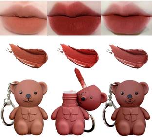 moan's Cute 2in1 Teddy Bear Lipstick Key Chain