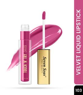 Seven Seas TOUCH 'N' TRY Velvet Liquid Lipstick | Non-Transfer Long Lasting Liquid Lipstick