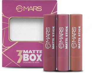 MARS 3 Matte Box Lipstick Pack Of 3