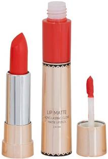 tanvi27 Liquid matte long lasting 2 in 1 lipstick orange