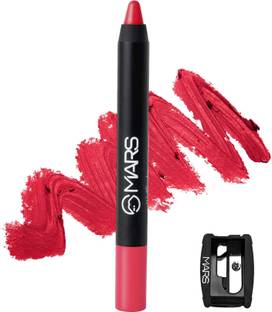 MARS Won't Budge Won't Smudge Non Transfer Lip Crayon With Sharpner Lipstick