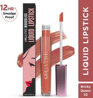 Orgatre Moodbliss Liquid Lipstick waterproof - 12Hr Stay, Non-Transfer & Smudge-Proof