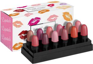 RONZILLE Pocket Mini Bullet Lipstick Set of 12 Shade B