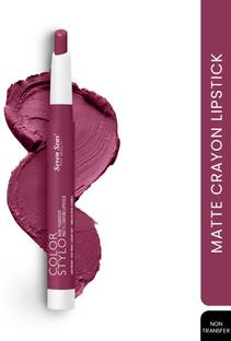 Seven Seas Color Stylo Non Transfer Matte Crayon Lipstick, Creamy Matte Waterproof Lipstick