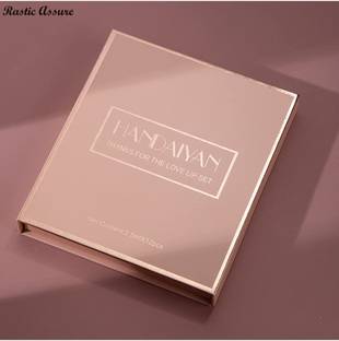 Rastic Assure Handaiyan 12-Pcs Book Style Velvet Liquid Matte Mini Lipstick Waterproof