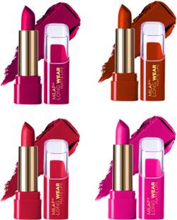 MILAP Long Wear Matte Lipstick Combo Set of 4