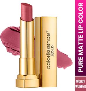 COLORESSENCE Pure Matte Lipstick |Waterproof & Longlasting|Highly Pigmented |Gold Range V5