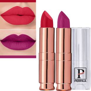 Perpaa Antique Velvet Smooth Lipstick for Women , Combo 24