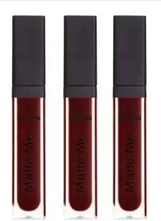 BLUSHIS 3 peice Maroon Matte Liquid Lipcolour Set of 3