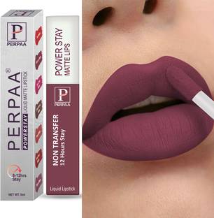Perpaa Waterproof Liquid Matte Power Stay Lipstick - Super Stay (Upto12 Hrs Stay)