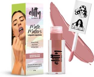 Elitty Liquid Matte Lipstick | Transferproof,Smudgeproof & Lightwieght | Espresso Kiss