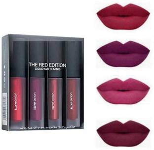 eiliaz Liquid Matte Finish Lipstick Lip Gloss Liptick Red Edition