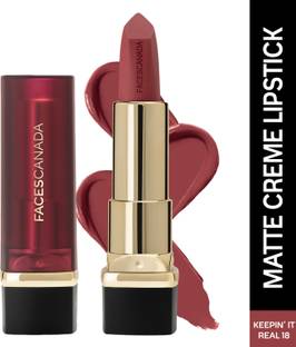 FACES CANADA Comfy Matte Creme Lipstick | Long Stay | Intense Color | One Stroke Application