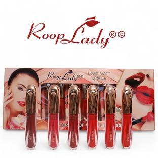 Roop Lady All day Rich Colour long lasting Matte Finish Liquid Lipsticks for women