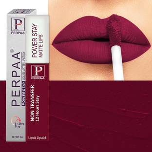 Perpaa Power stay Waterproof & Long lasting Matte liquid lipstick , shade no 09