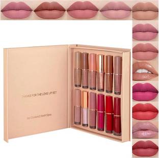 LOVE HUDA Waterproof 12 Color Important Matte Multi Shade Lip Color Liquid Lipstick