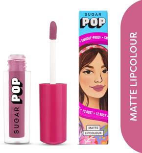 SUGAR POP Matte Lipcolour 12 Rust - Super Matte | Lasts 8+ hours | Non-Drying