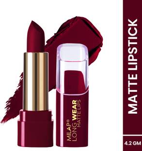 MILAP Long Wear Matte Lipstick Waterproof & Smudge Proof Non Transfer Long Stay