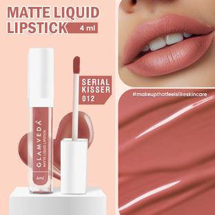 GLAMVEDA Matte Liquid Lipstick, 12Hr Stay, SmudgeProof & Waterproof