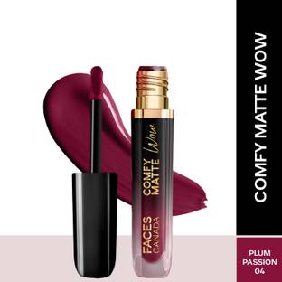 FACES CANADA Comfy Matte Wow Liquid Lipstick | Highly Pigmented | Long Lasting