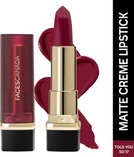 FACES CANADA Comfy Matte Creme Lipstick | Long Stay | Intense Color | One Stroke Application