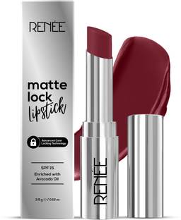Renee Matte Lock Lipstick, Ultra Matte Finish, Moisturizing, Long Lasting & Weightless