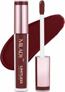 MiLADY Limitless Matte Lipstick I Nontransfer, Lightweight and Deep moisturising